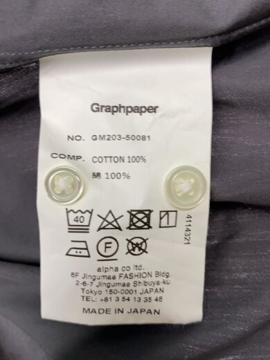商品画像：長袖シャツ/1/コットン/GRY/無地/GM203-50081// 4