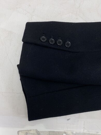 商品画像：メルトンシングルスタンドコート/L/ウール/BLK/668-0215003 6