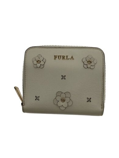 商品画像：2つ折り財布/レザー/WHT/レディース 1