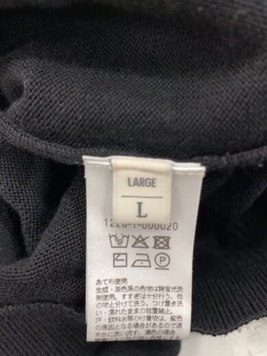 商品画像：コットン8Bクルーネックカーディガン(薄手)/L/コットン/BLK/1228-1-000020 4