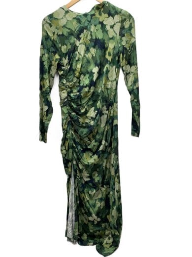 商品画像：長袖ワンピース/M/レーヨン/GRN/総柄/23WWVW99 1