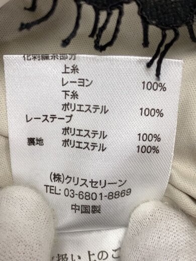 商品画像：chriscelin/長袖ワンピース/38/--/BLK/花柄/311-1643 7