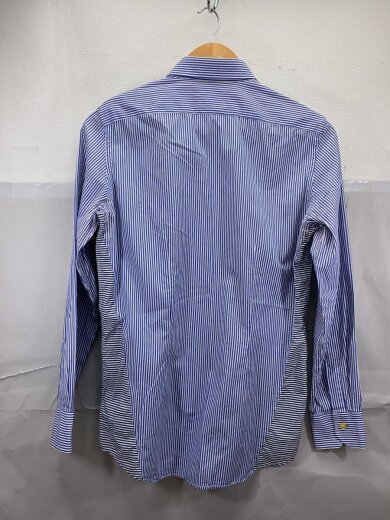 商品画像：長袖シャツ/S/コットン/BLU/ストライプ/pf-cr-32696// 2