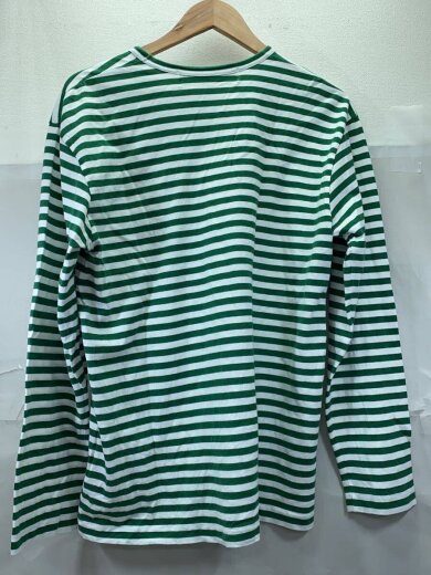 商品画像：長袖Tシャツ/XL/コットン/GRN/ボーダー/AZ-T164 2