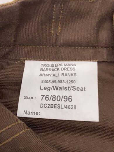商品画像：British Army/Barrack Dress Trousers/--/ウール/CML/無地// 4