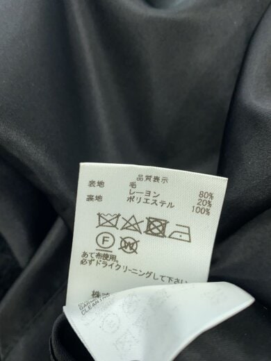 商品画像：ジャケット/S/ウール/BLK/SS-C02-500// 4