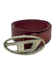 オーバルD/ベルト/レザー/RED/メンズ