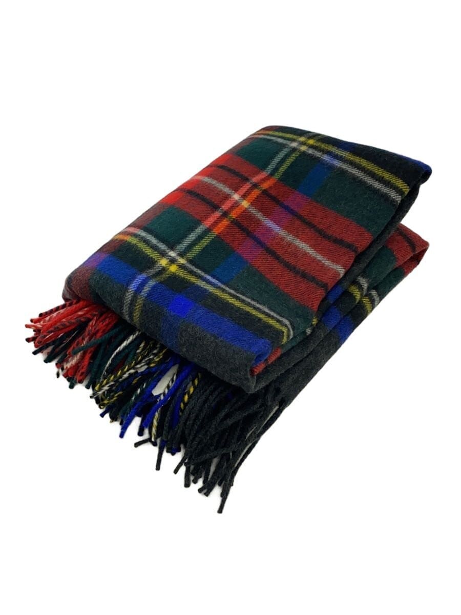 Johnston’s Of Elgin / 大判/マフラー/カシミア/マルチカラー/チェック/メンズ