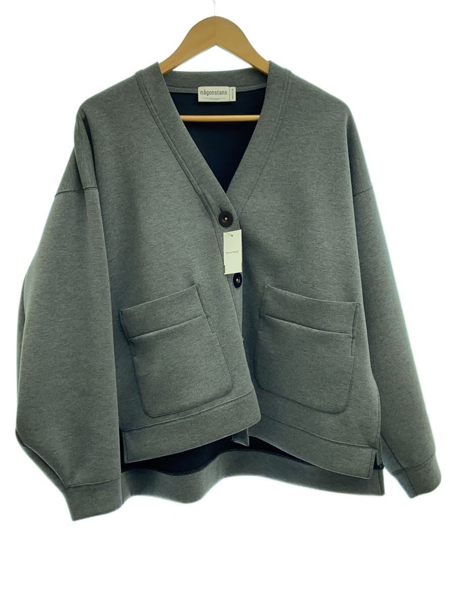 nagonstans / カーディガン(厚手)/M/ポリエステル/GRY/470GS880-0500