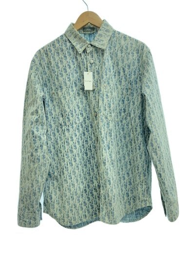 商品画像：20AW/オブリーク/長袖シャツ/38/コットン/NVY/総柄/013D585BY989 1