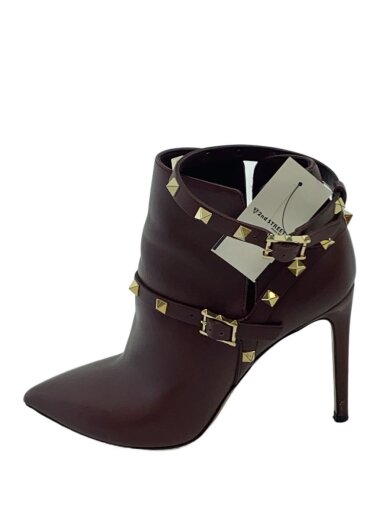 商品画像：ロックスタッズ/ピンヒール/アンクルブーツ/37.5/BRD/レザー/633 1