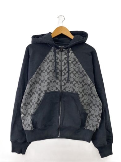 商品画像：ジップパーカー/S/コットン/BLK/CO827 1