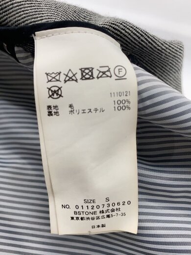 商品画像：トレンチコート/S/ウール/GRY/01120730620 5