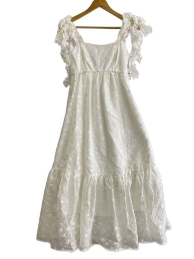 商品画像：ノースリーブワンピース/--/ポリエステル/WHT/SWFO241095 1