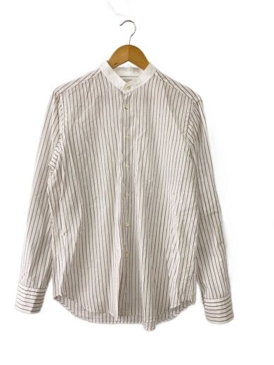商品画像：長袖シャツ/M/コットン/BEG/ストライプ/35250GR138LJ 1