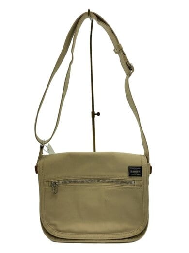 画像：PORTER GIRLネイキッド/汚れあり/ショルダーバッグ/コットン/BEG1