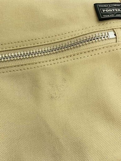 画像：PORTER GIRLネイキッド/汚れあり/ショルダーバッグ/コットン/BEG7