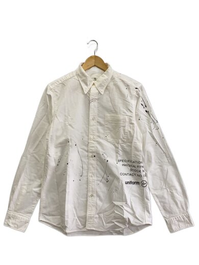商品画像：長袖シャツ/2/コットン/ホワイト/UE-190025 1