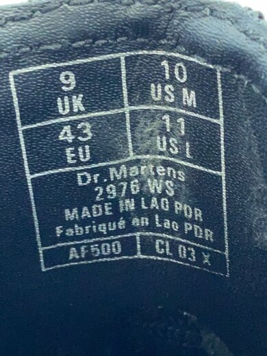 商品画像：2976 ホワイトステッチ/UK9/BLK/レザー/2976 5