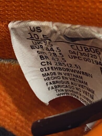 商品画像：AIR FORCE 1 07 SKELETON QS_エアフォース 1 07 スケルトン QS/28.5cm/ORN 5