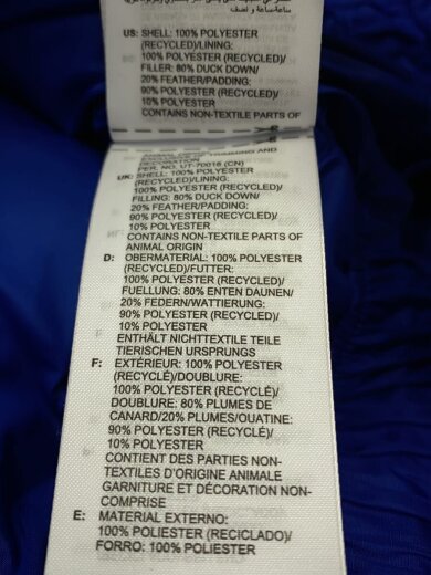 商品画像：Blue Version Puffer Jacket/ダウンジャケット/M/ポリエステル/BLU/HM9222 5