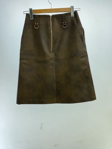 商品画像：レザーライクミディスカート/one/ポリエステル/BRW/RWFS254055 2