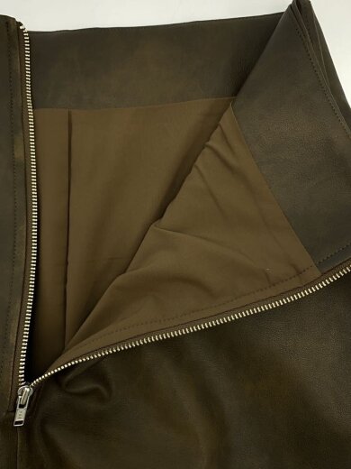 商品画像：レザーライクミディスカート/one/ポリエステル/BRW/RWFS254055 3