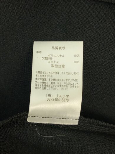 商品画像：Linen Look Utility Dress/36/ポリエステル/BLK/24s65518// 4