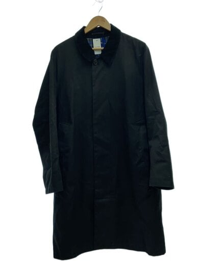 商品画像：裏地チェック/コート/L/コットン/BLK/21-020-122-0000-1-0 1