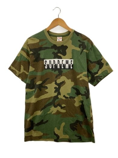 商品画像：25FW/Split Tee Woodland Camo/Tシャツ/M/コットン/KHK/カモフラ// 1
