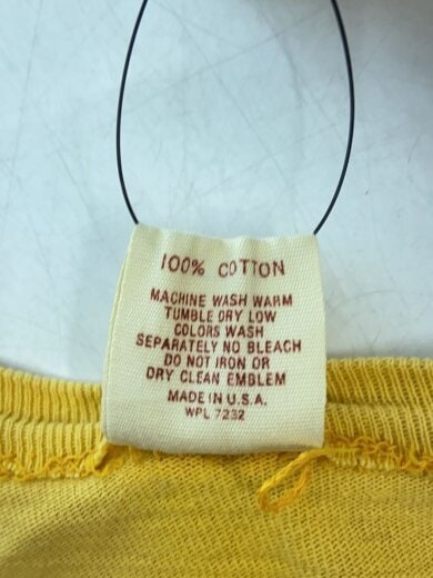 商品画像：Tシャツ/L/コットン/YLW 4