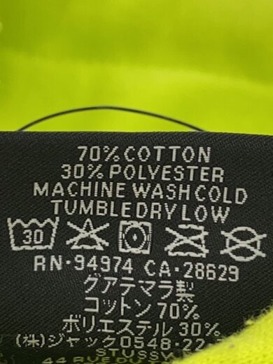 商品画像：STOCK LOGO APPLIQUE HOODIE/XL/コットン/YLW 4