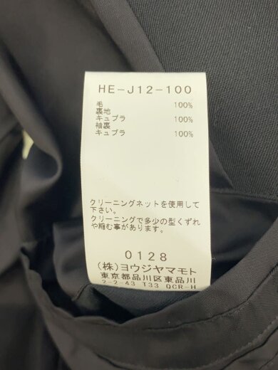 商品画像：22AW/コート/2/ウール/BLK/HE-J12-100 4