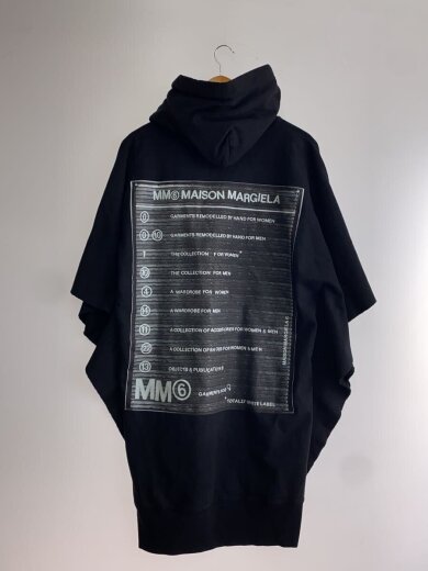 商品画像：バックプリント/ポンチョ/パーカー/L/コットン/BLK/S52CT0491// 2