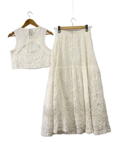 商品画像：BOMB SET ONEPIECE/25aw/ノースリーブブラウス/2/コットン/WHT/無地// 2