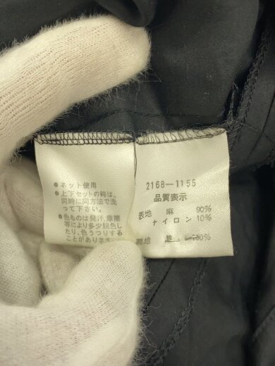 商品画像：ノースリーブワンピース/38/リネン/BLK/2168-1155 4
