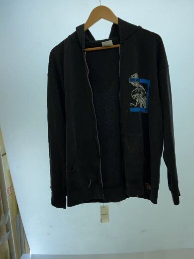 商品画像：イーグル ジップパーカー/L/コットン/BLK 3