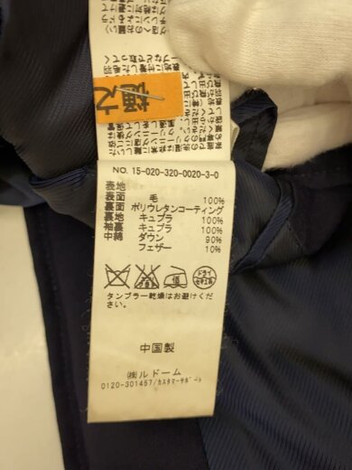 商品画像：ステンカラーコート/46/ウール/NVY/15-020-320-0020-3-0 5