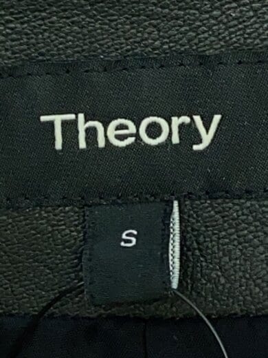 画像：theoryレザージャケット・ブルゾン/S/羊革/BLK/無地/01-9360828-020-9024