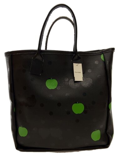 商品画像：Beatles Bag/トートバッグ/フェイクレザー/BLK/VF-K001 1
