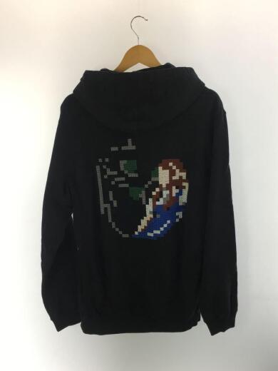 画像：UNDERCOVERモザイク刺繍パーカー/UCS4801/3/コットン/BLK2