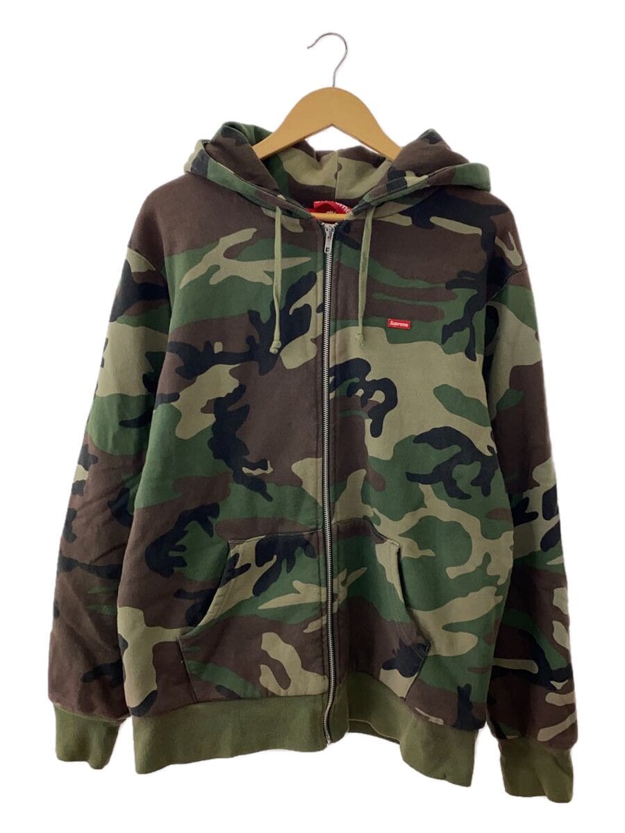 Supreme / 15FW Small Box Zip Up Hooded Sweatshirt/ジップパーカー/L/GRN///