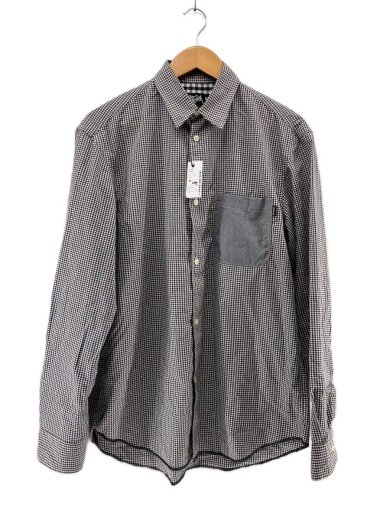 商品画像：長袖シャツ/M/コットン/BLK/ギンガムCK 1