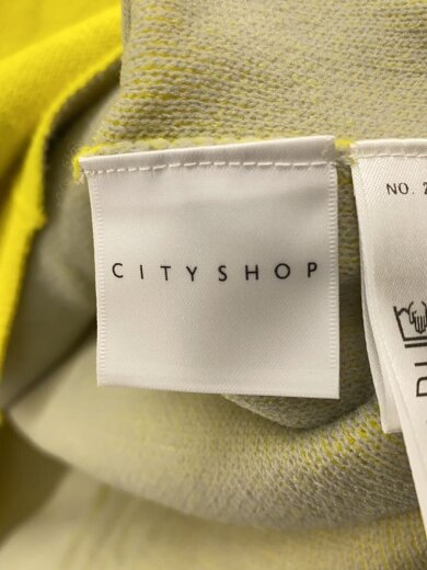 商品画像：25SS/OFF-SHOULDER COTTON SWEATR/ニット/コットン/YLW/無地 3