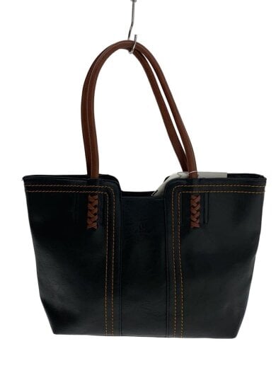 商品画像：トートバッグ/フェイクレザー/BLK 1