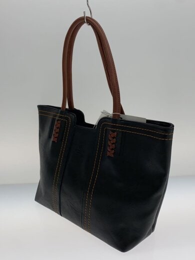 商品画像：トートバッグ/フェイクレザー/BLK 2