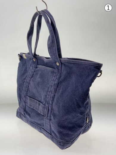商品画像：トートバッグ/キャンバス/NVY/無地/ショルダーストラップ欠品 2
