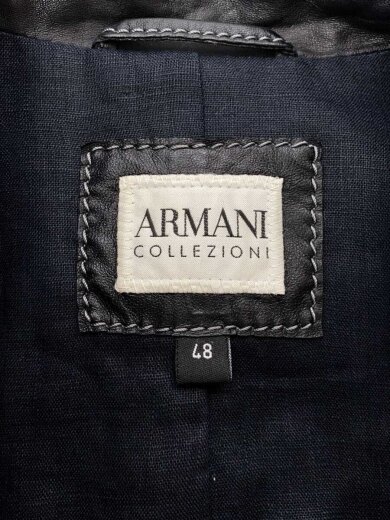 商品画像：レザージャケット・ブルゾン/48/羊革/BLK/無地 3