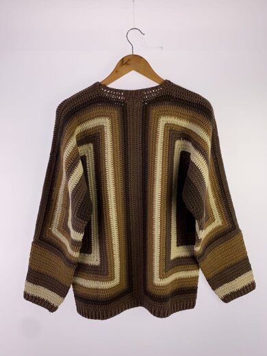 商品画像：22SS/Hand Crocheted Sweater/ニット・セーター(厚手)/M/コットン/BRW/総柄 2