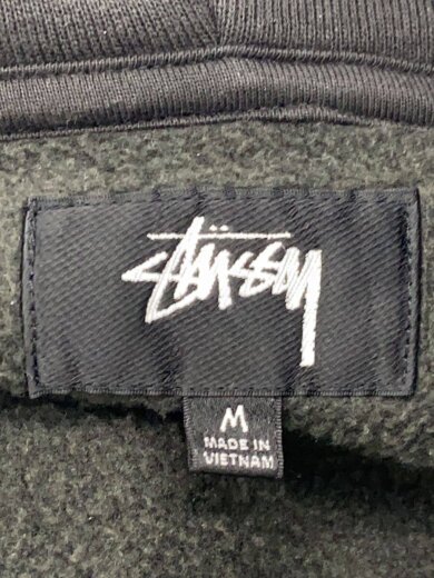 商品画像：ジップパーカー/M/コットン/BLK/無地/118571/一部変色有 3